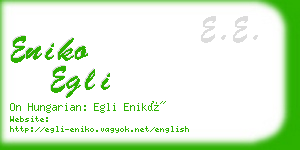 eniko egli business card